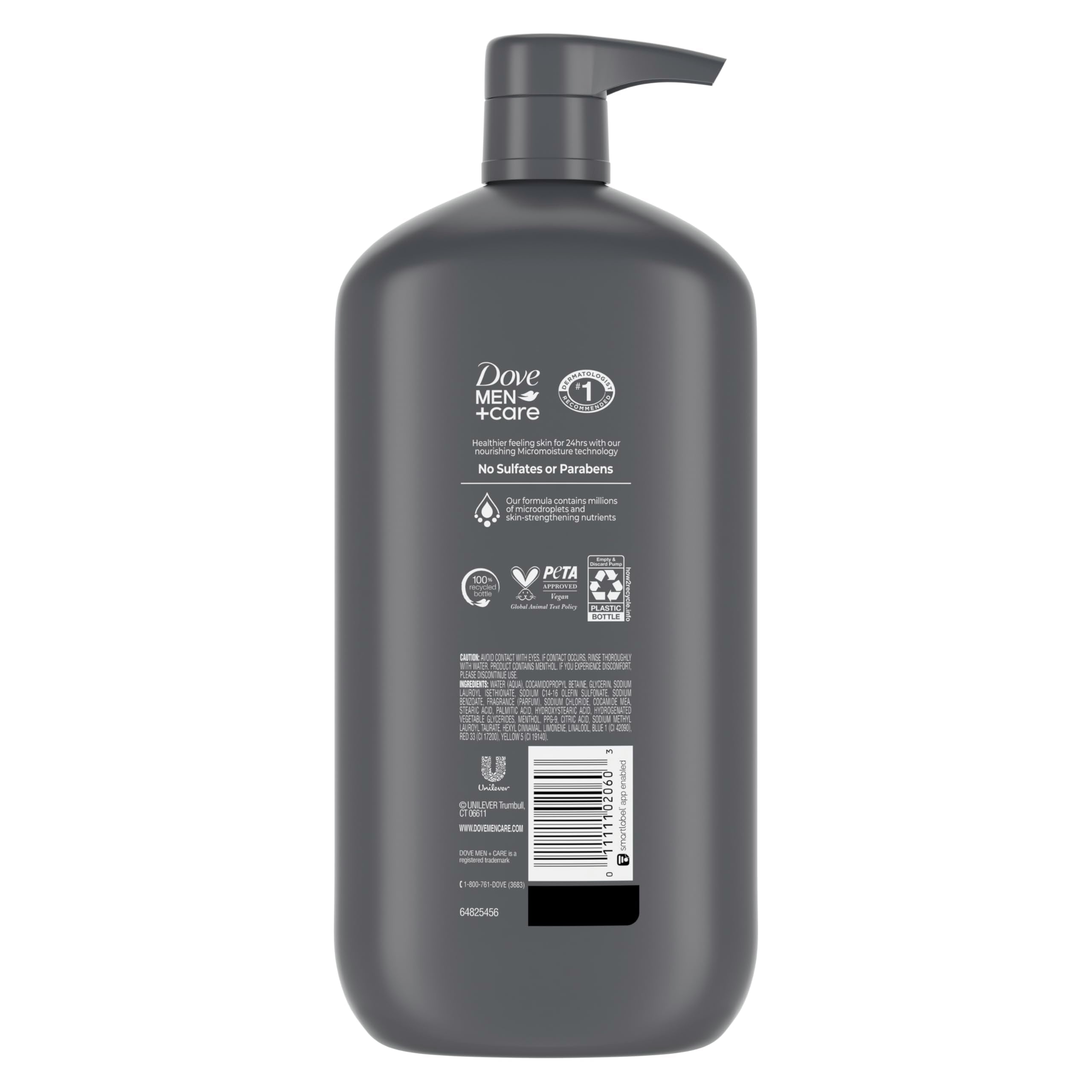 Dove Men+Care close-up of rich foam texture demonstrating moisturizing lather benefit