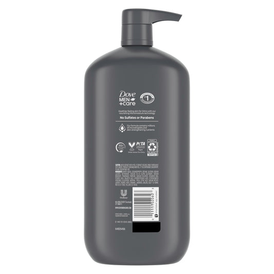 Dove Men+Care close-up of rich foam texture demonstrating moisturizing lather benefit