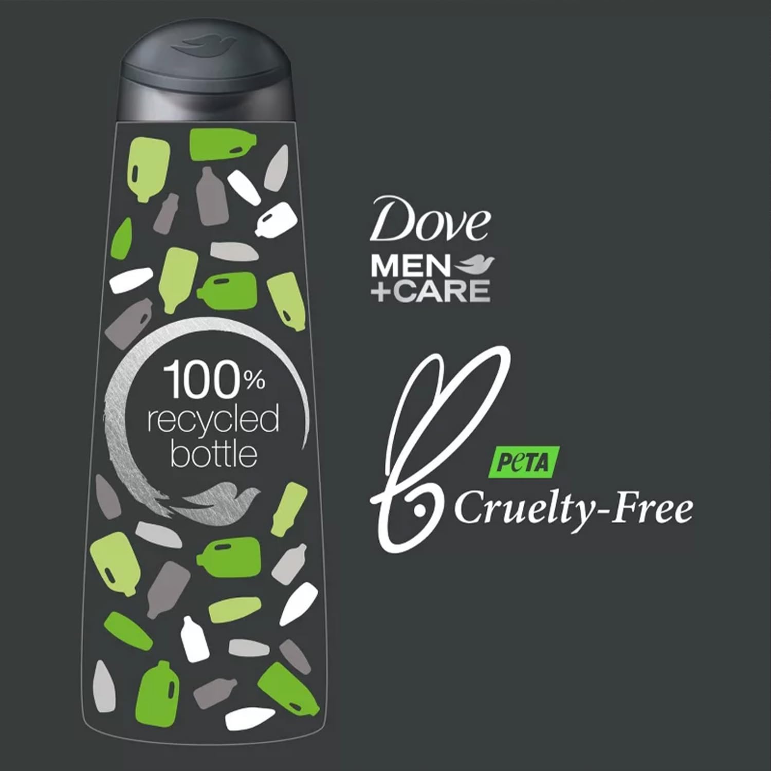 Foamy texture of Dove Men+Care wash showing gentle lather and moisturization