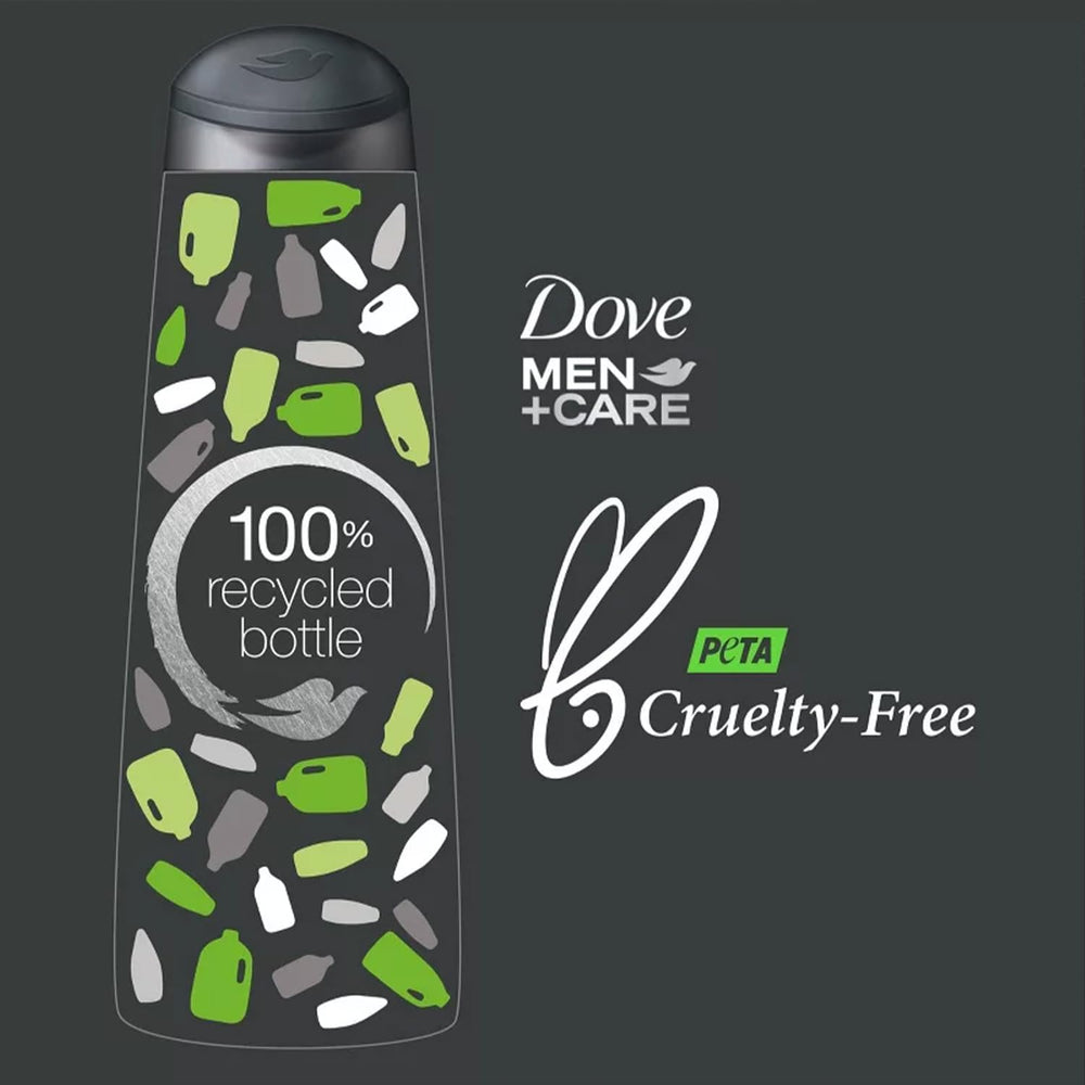 Foamy texture of Dove Men+Care wash showing gentle lather and moisturization