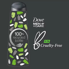 Foamy texture of Dove Men+Care wash showing gentle lather and moisturization