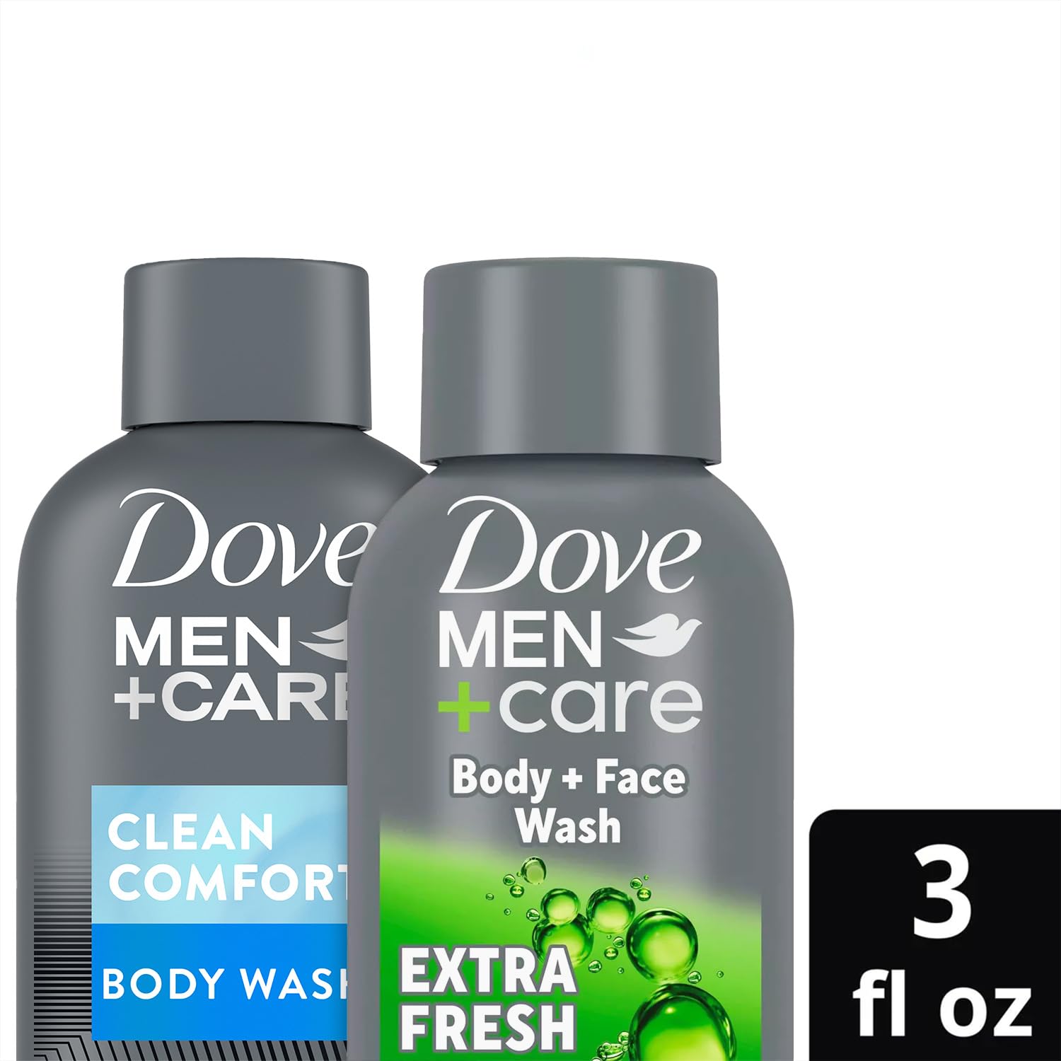Dove Men+Care texture rich lather in hand demonstrating creamy cleansing and quick rinse