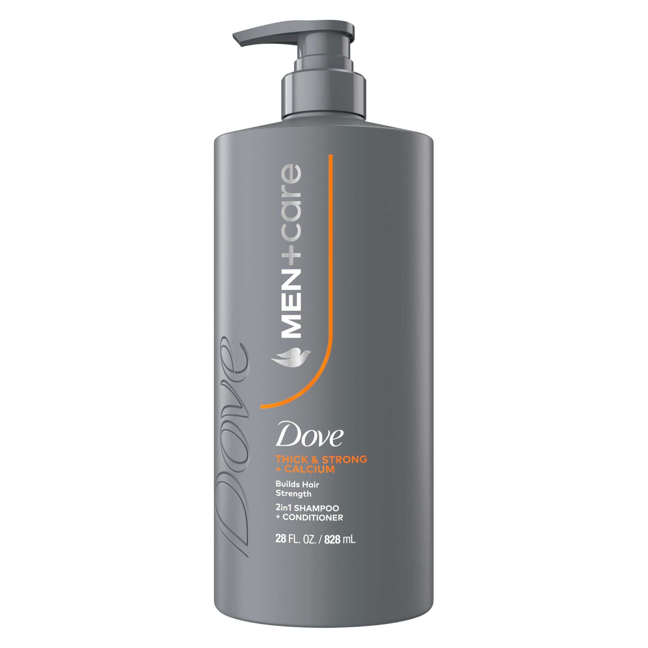 Dove Men+Care front bottle showing clear product and benefits