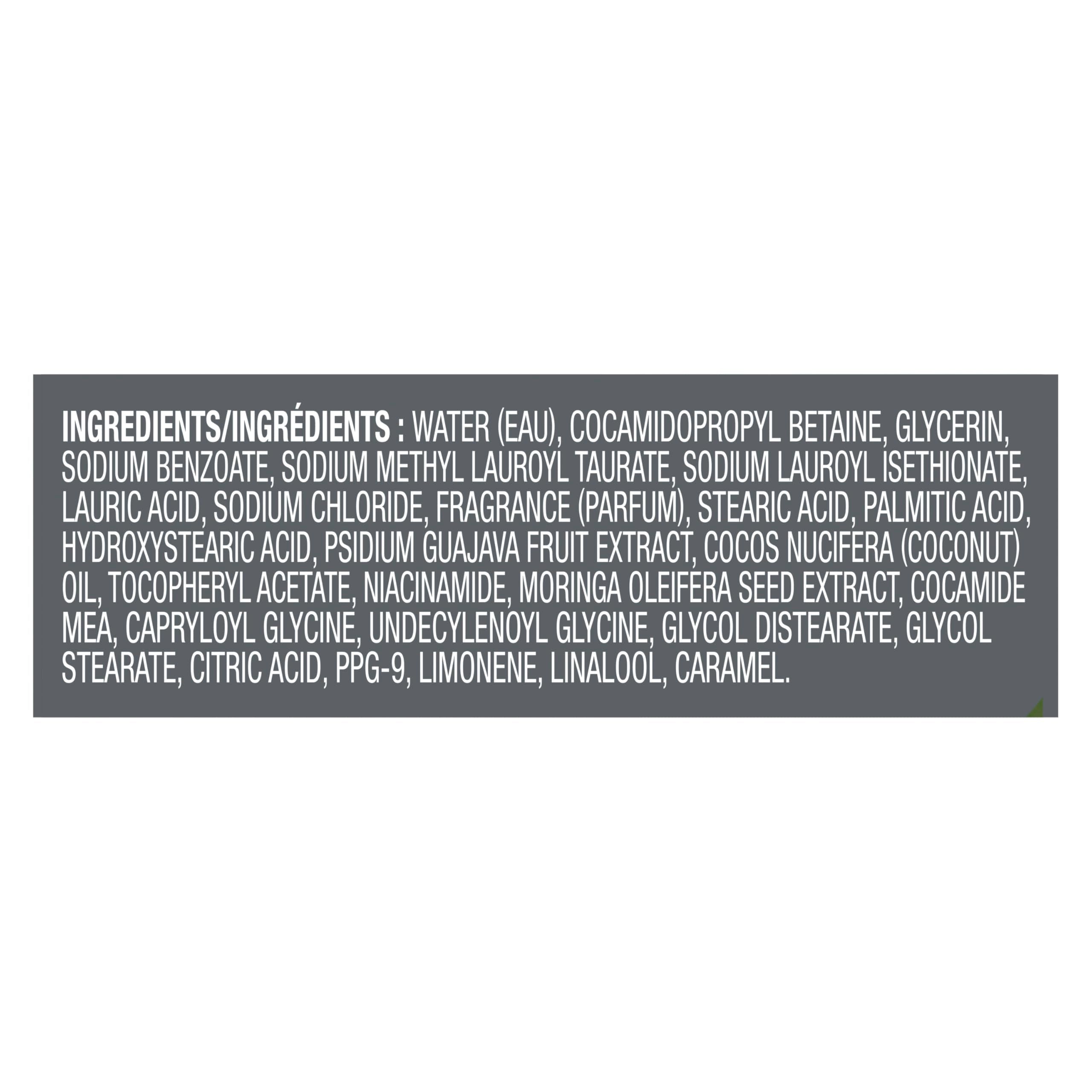 Dove Men+Care recycled bottle label displaying sustainable packaging benefit