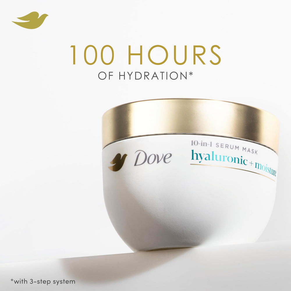 Dove open jar showing creamy texture for deep hydration and softening