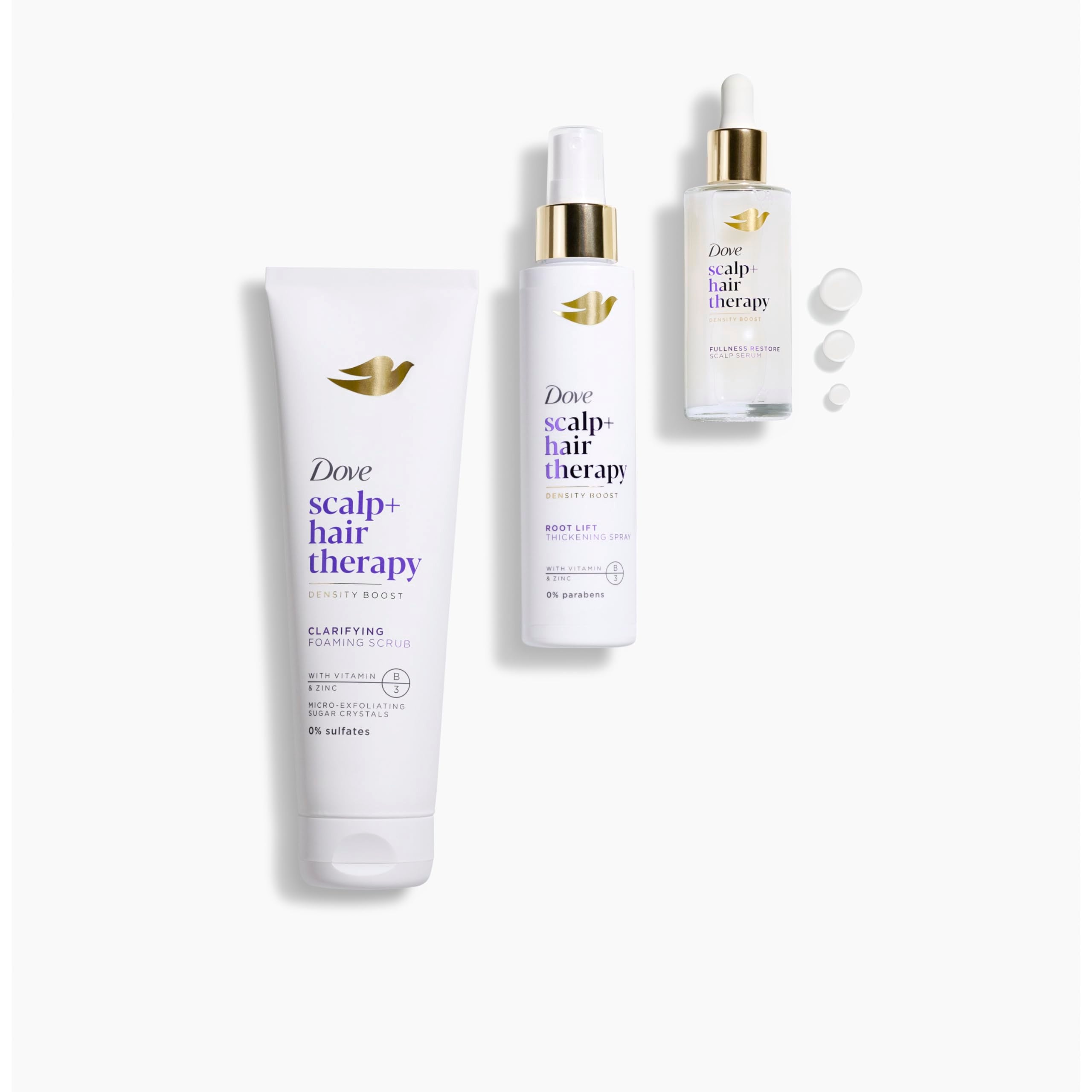 Dove Density Boost collection displayed to coordinate routine