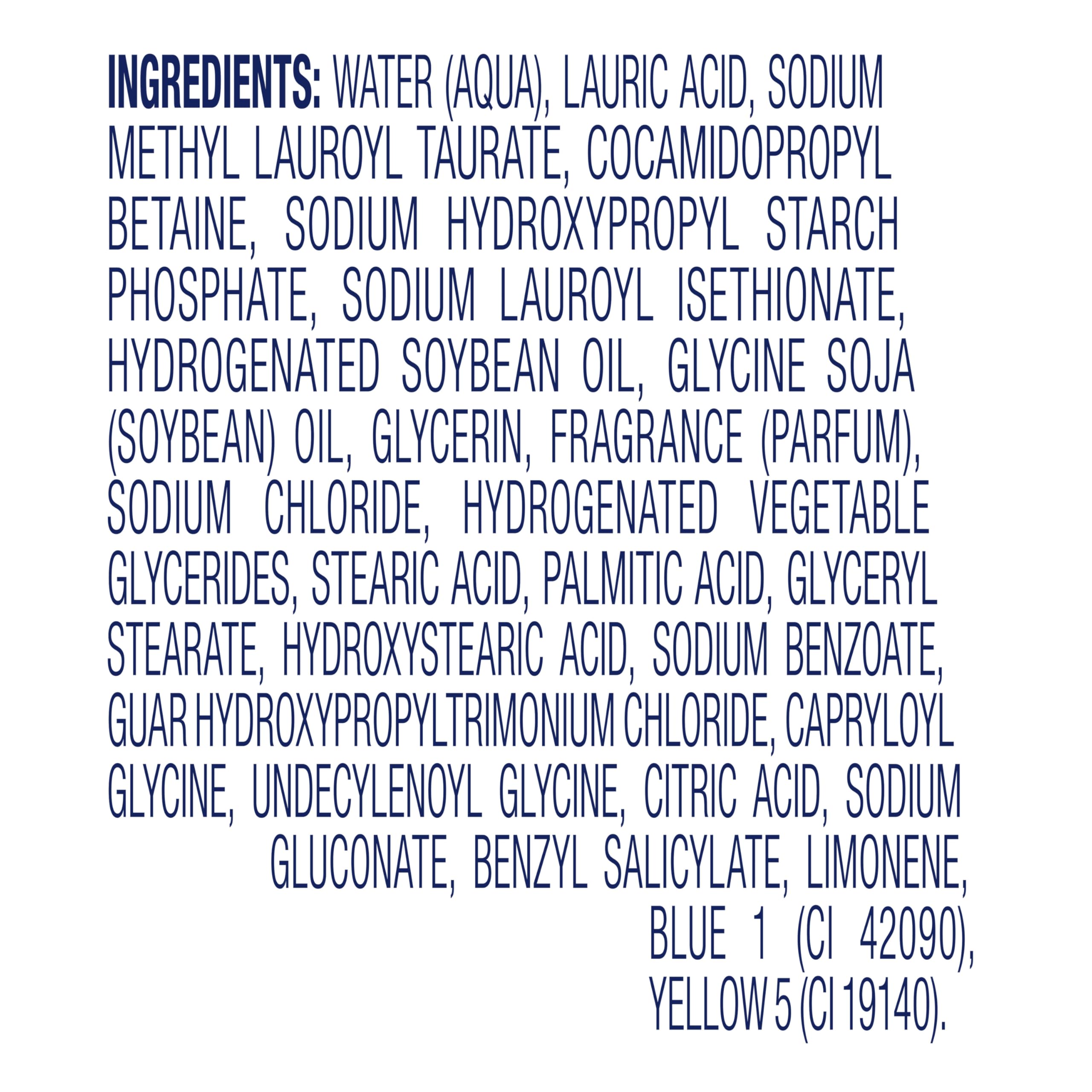 Dove in-shower lifestyle photo showing relaxed user and comforting scent benefit