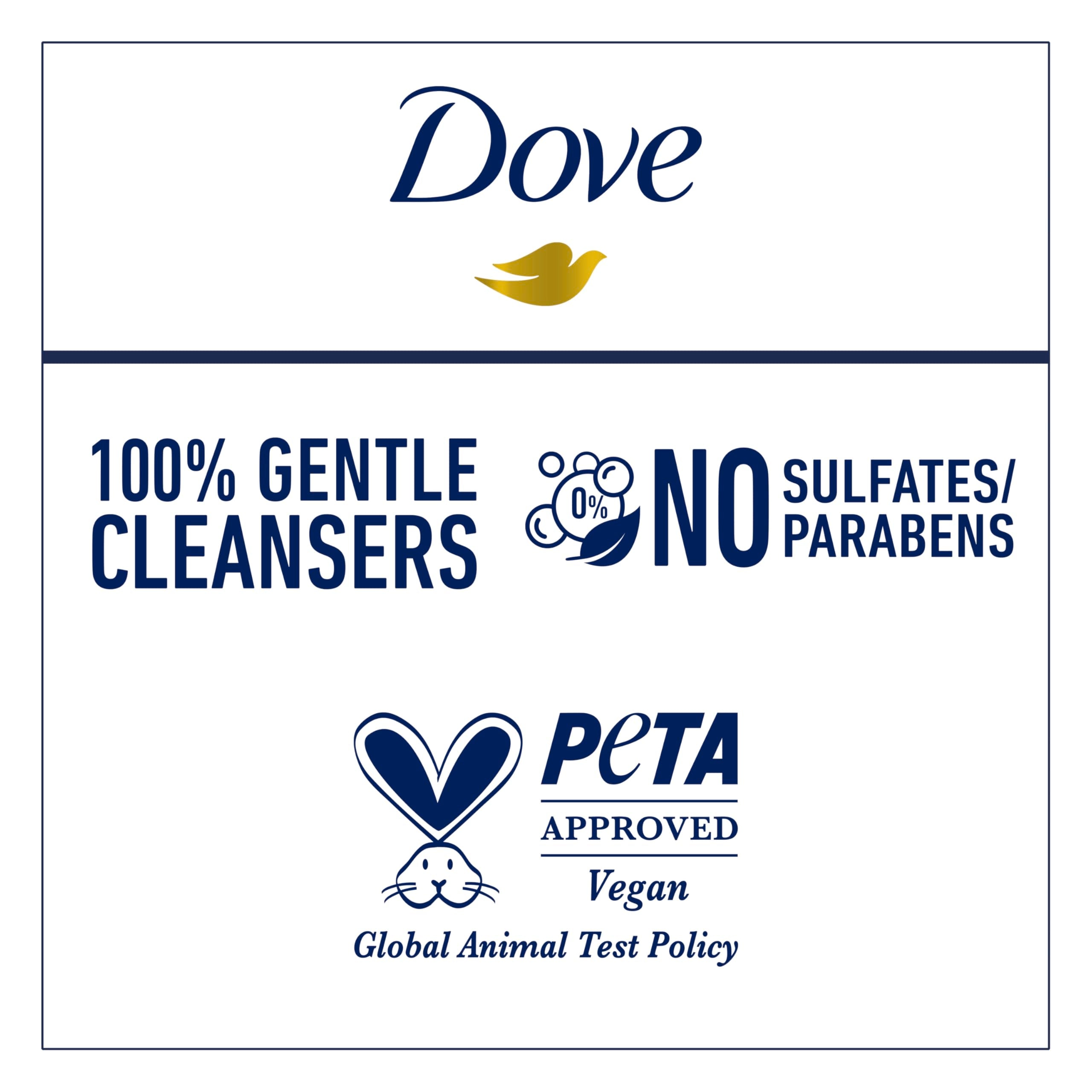 Dove composition with oats and berries highlighting natural-inspired scent benefit