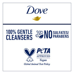 Dove composition with oats and berries highlighting natural-inspired scent benefit