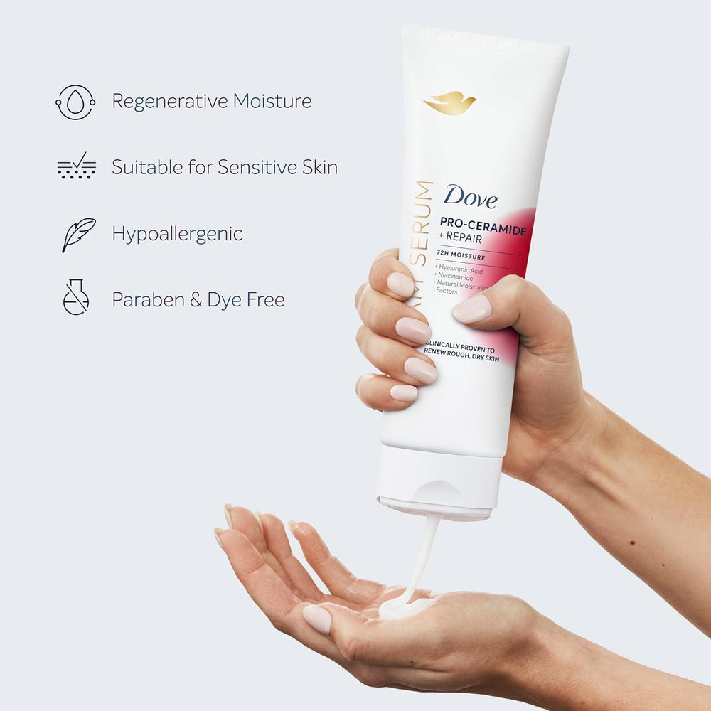 Dove before and after arm showing smoother, less flaky skin