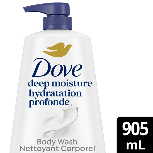 Dove pump top detail focused on spout for easy dispensing and reduced waste