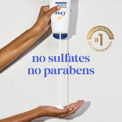 Dove Refreshing in-shower use with lather showcasing energizing, skin-softening benefit