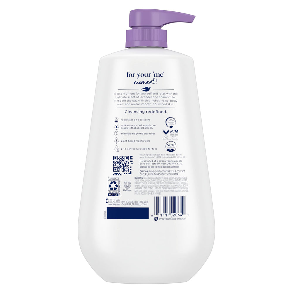 Dove bottle being dispensed from pump highlighting easy application benefit