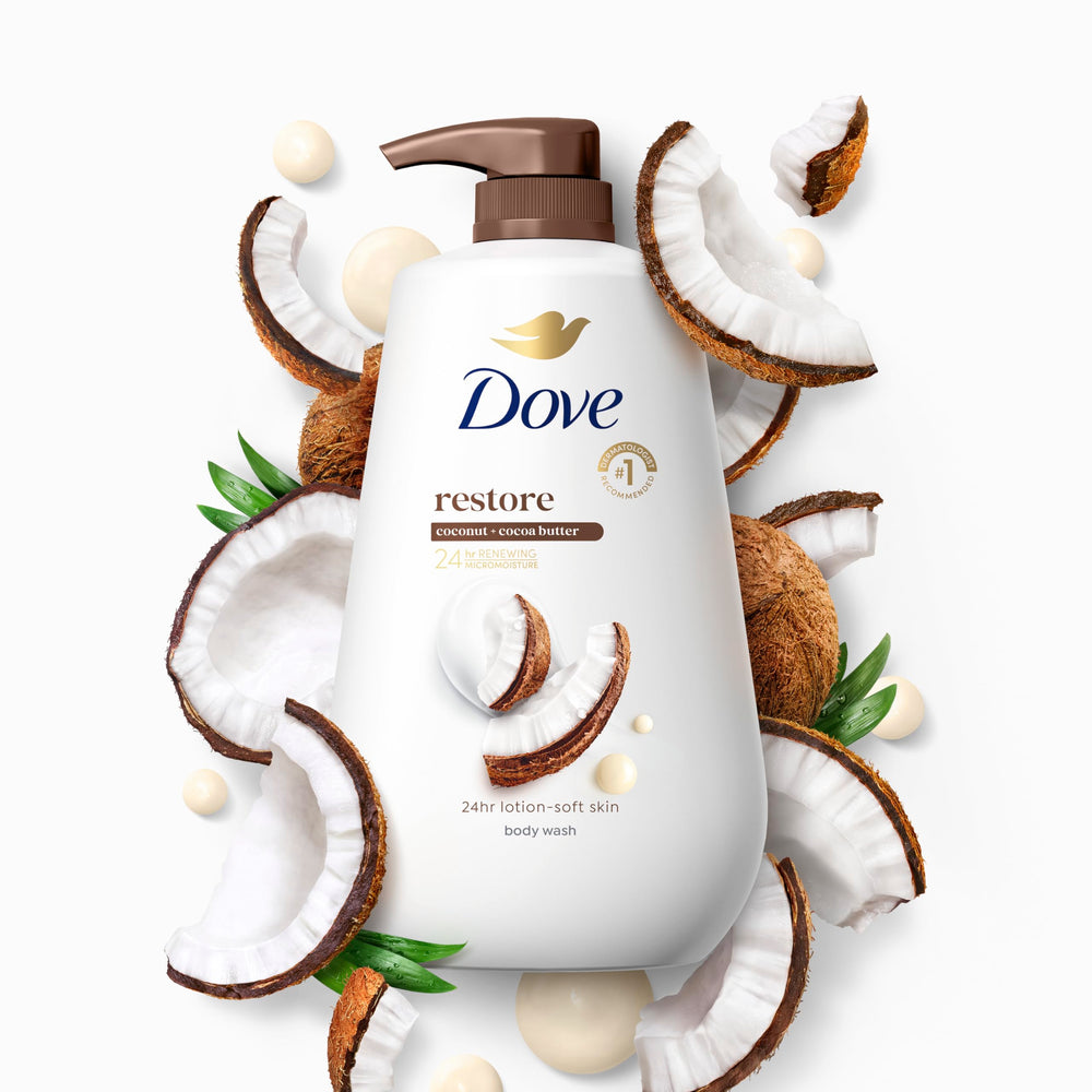 Dove MicroMoisture droplets visual highlighting targeted hydration