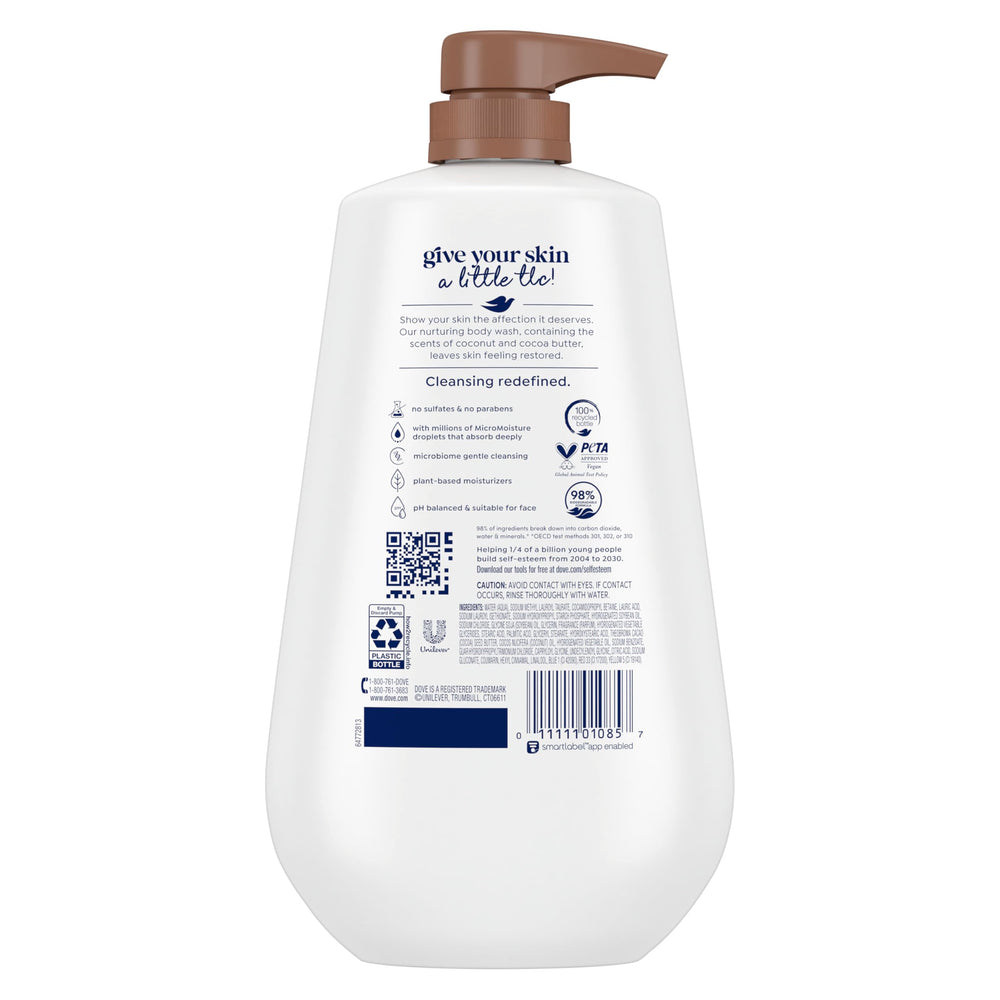Dove pump dispense close-up for convenient controlled use