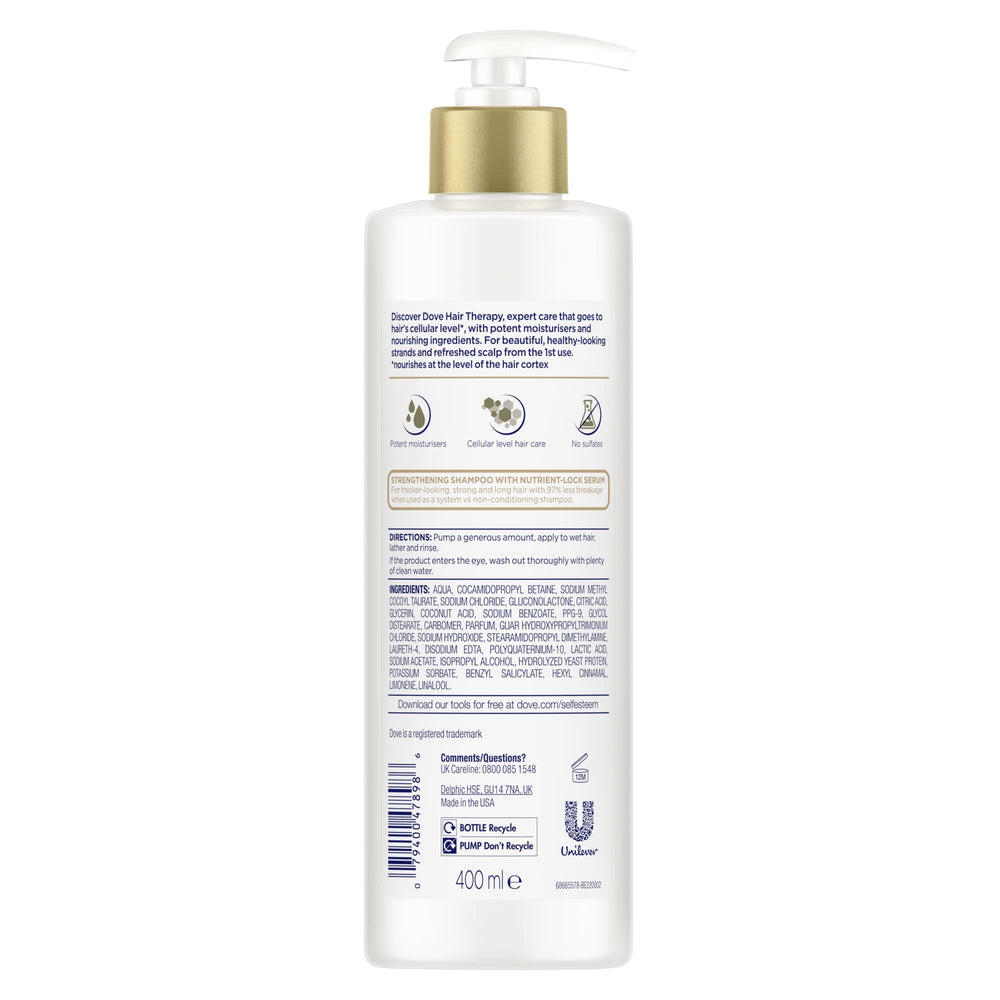 Dove shampoo lather in hand demonstrating gentle cleansing and foam