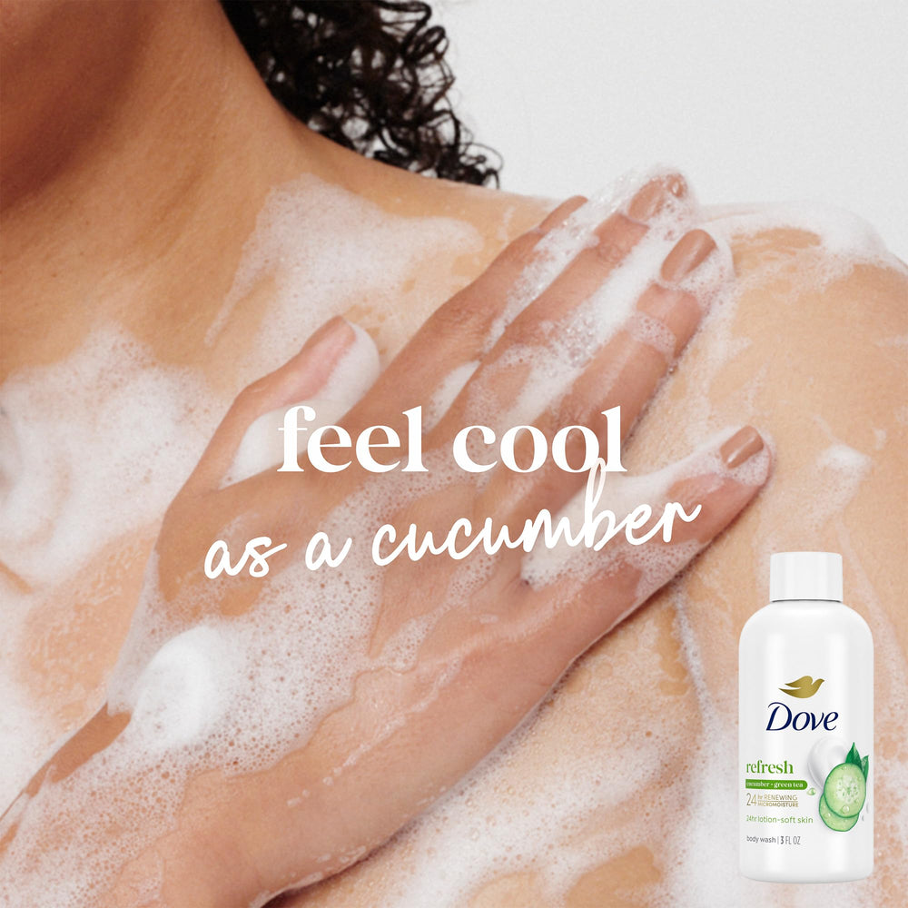 Dove texture foam closeup demonstrating rich lather for gentle cleansing