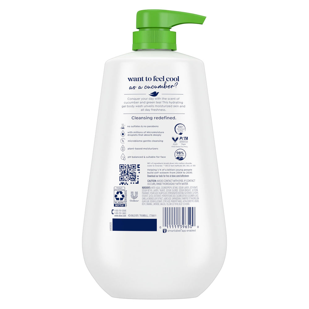 Dove gel lather close-up showing creamy texture and moisturizing effect
