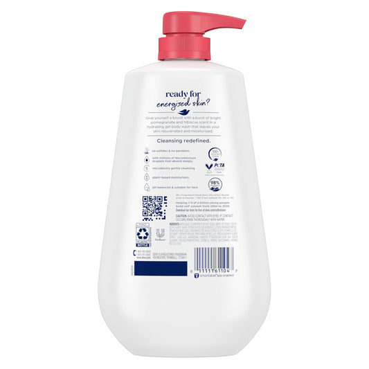 Dove MicroMoisture gel texture close-up showing nourishing droplets for softer skin