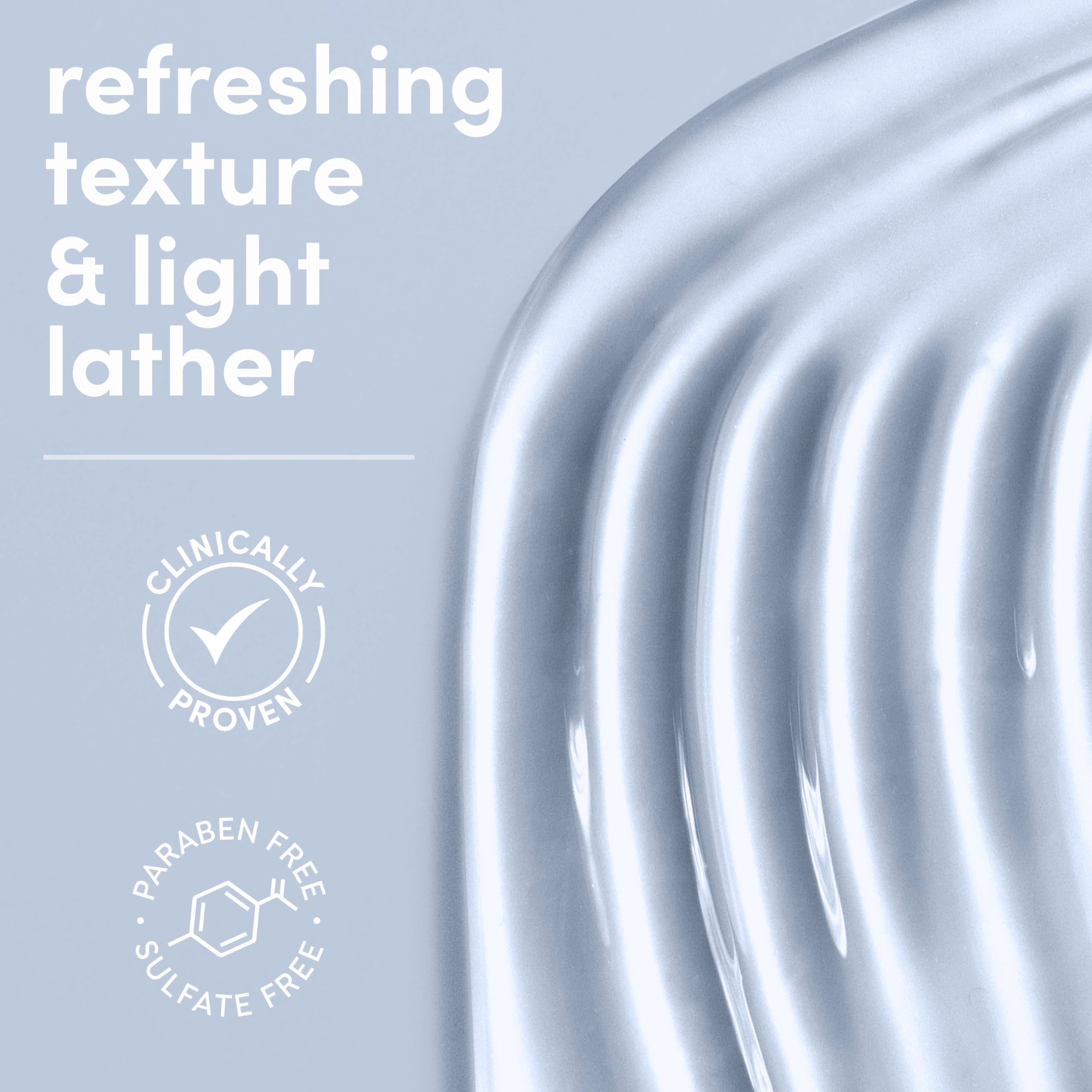 Dove foamy lather in hand delivering gentle cleansing benefit