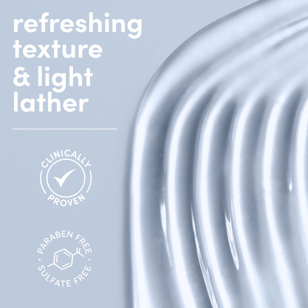 Dove foamy lather in hand delivering gentle cleansing benefit