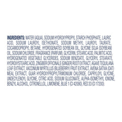 Back label directions on Dove bottle for simple usage guidance