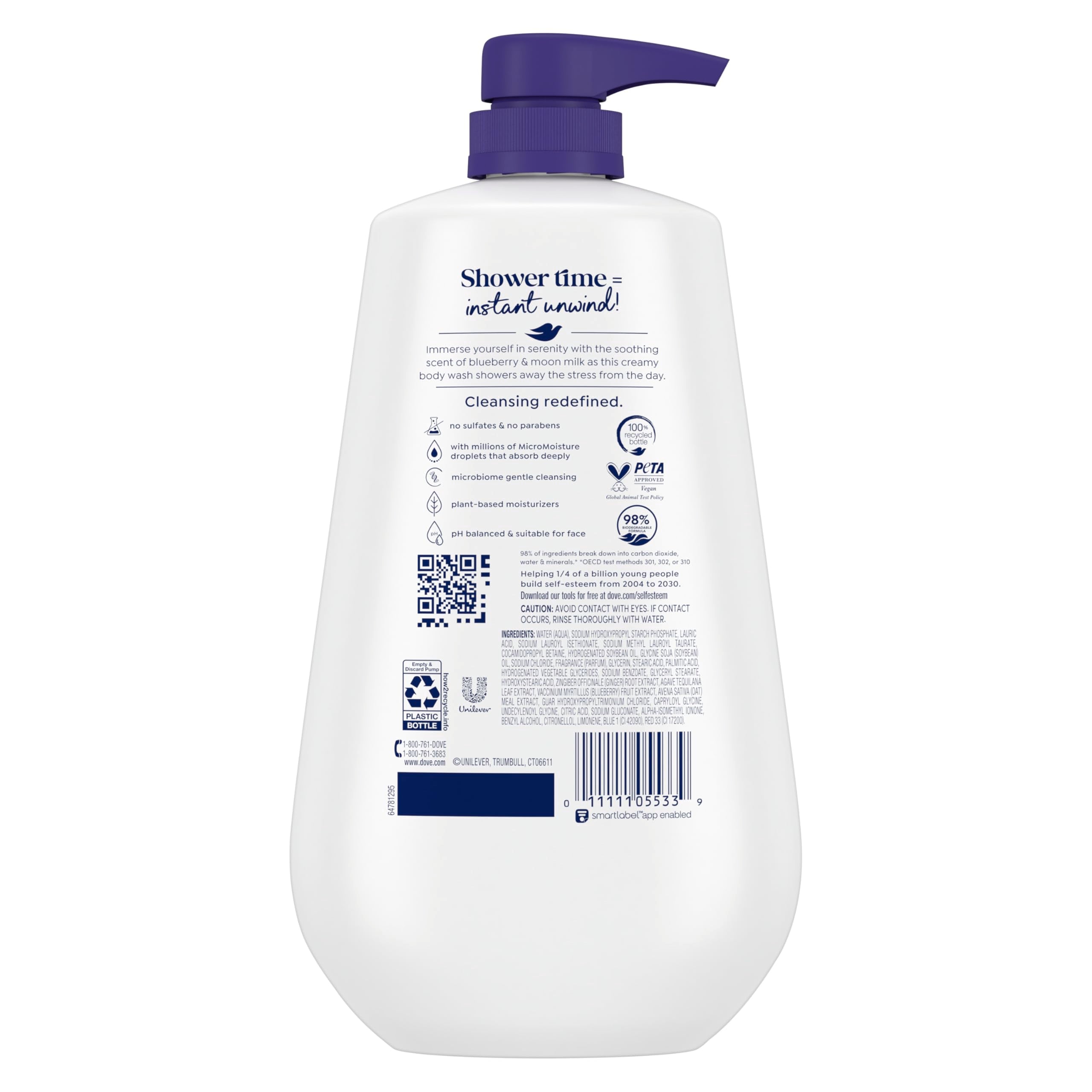 Dove cap and dispense detail for easy use and controlled application