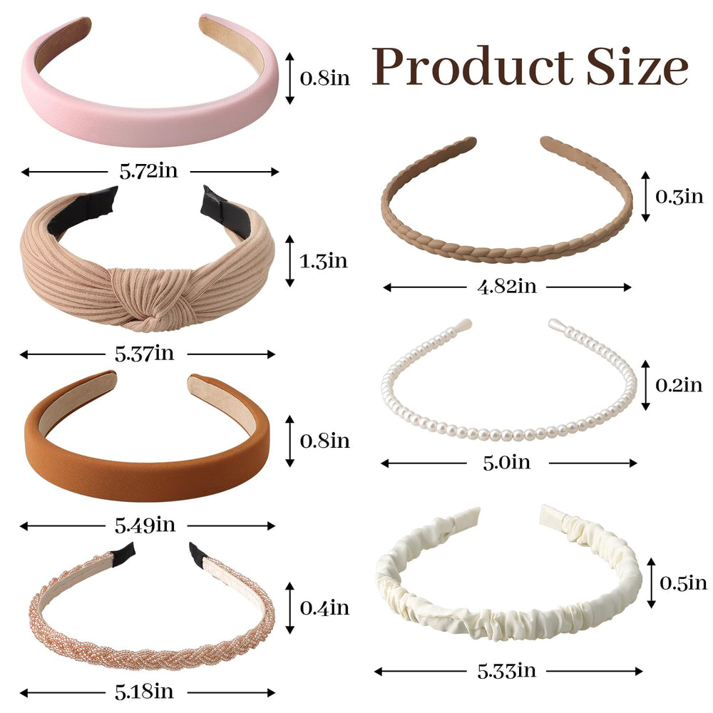 DOXISHRUKY headband beside ruler to show one-size-fits-most dimensions