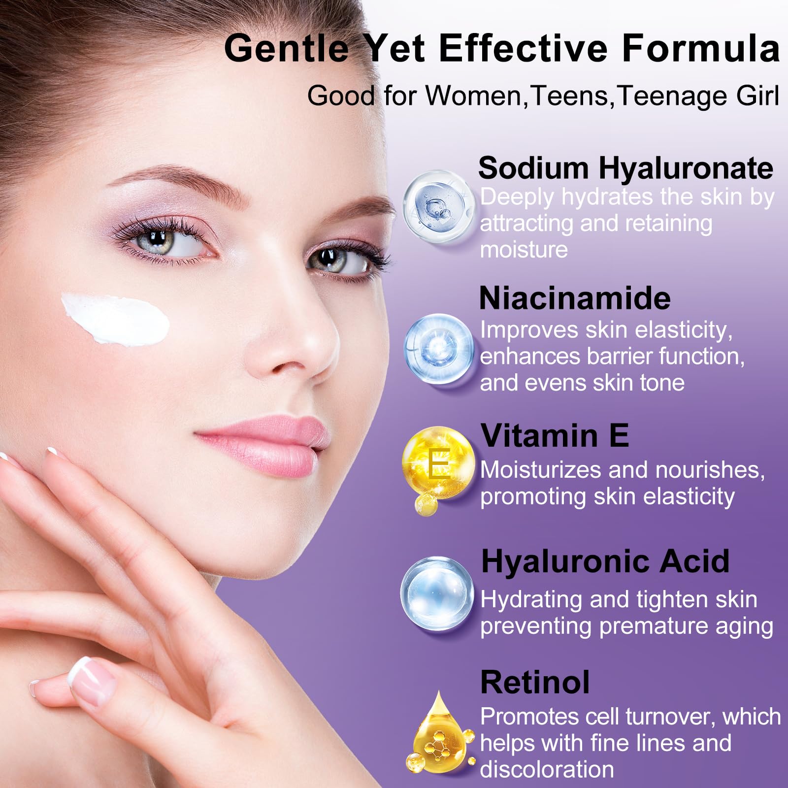 DOYEEWO eye cream tube detail showing targeted care to reduce puffiness