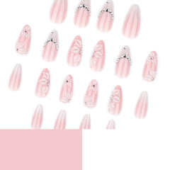 Dozsyt side profile of almond shape showing natural curve and easy customization