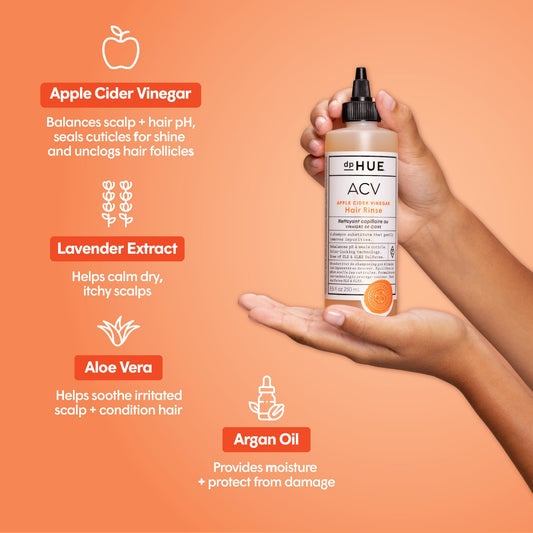 dpHUE back label close-up with directions and ingredient highlights for informed use