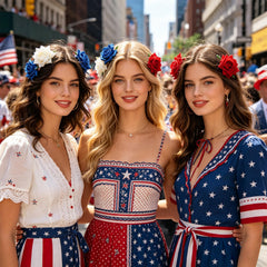 DPKOW red white blue roses lifestyle shot showing party-ready decorative look