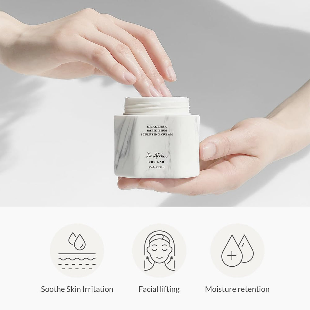 Dr.Althea packaging label close-up showing clean, vegan-certified formulation benefit