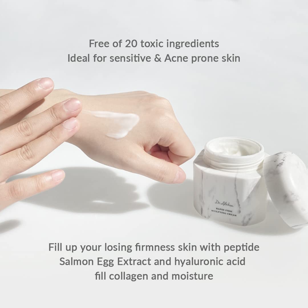 Dr.Althea jar beside ruler size comparison conveying compact travel-friendly benefit
