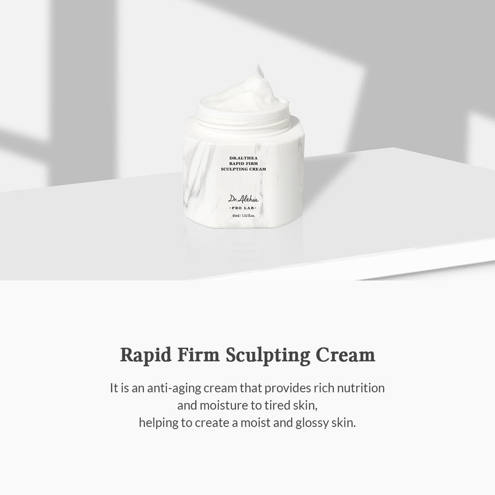 Dr.Althea cream texture close-up displaying stretchy, dewy consistency benefit