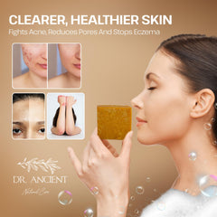 Dr.Ancient soap used on body in shower supporting oil control