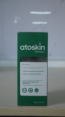 dr.atoskin before and after scalp visual indicating fewer flakes and calmer skin
