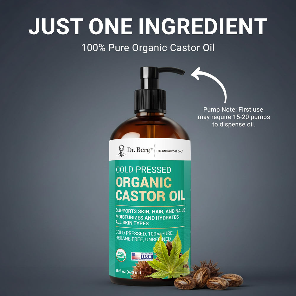 Dr. Berg pour spout releasing a droplet for precise, mess‑free application