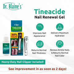 Dr. Blaine's precision applicator tip for targeted gel application and less mess
