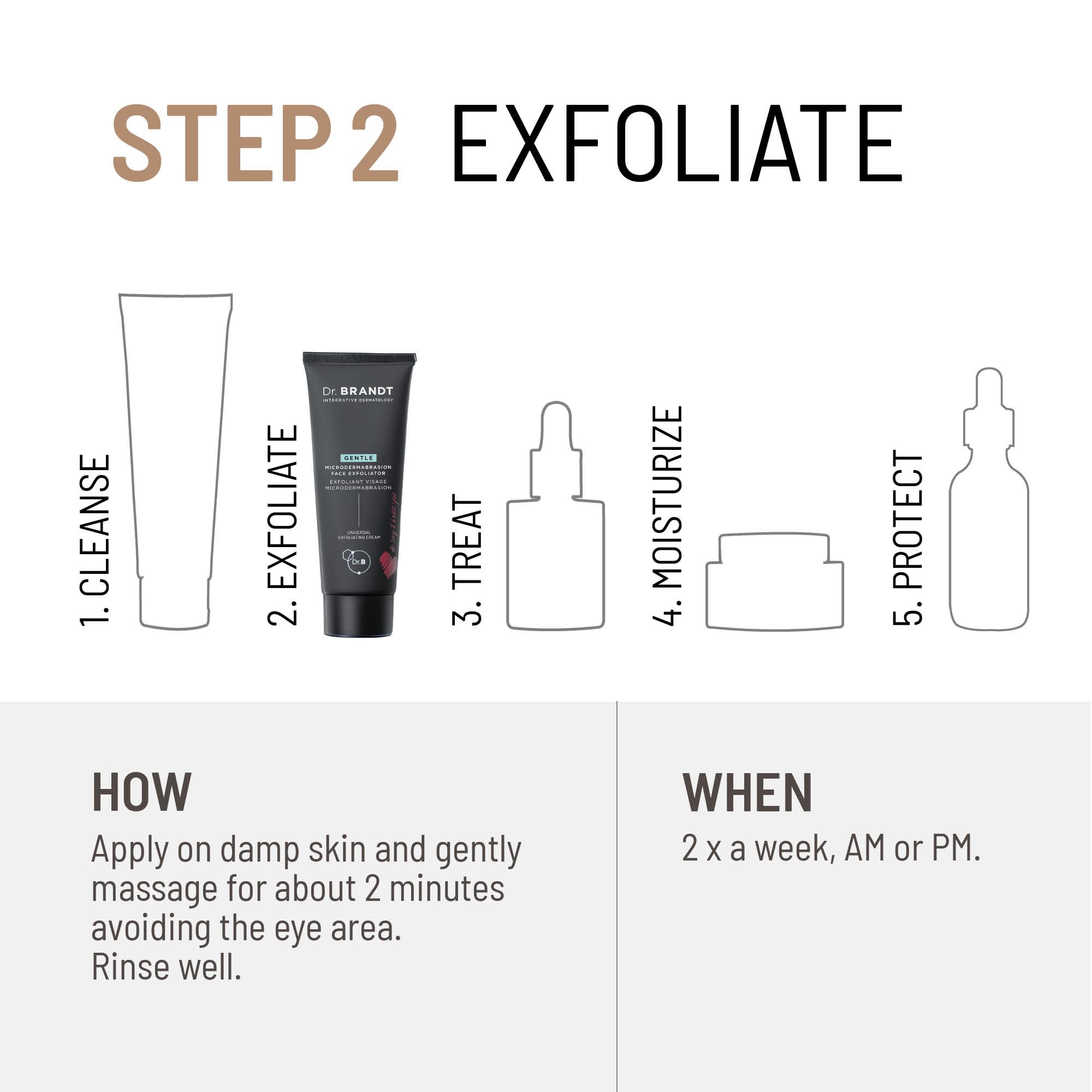 Dr. Brandt before and after images showing texture improvement