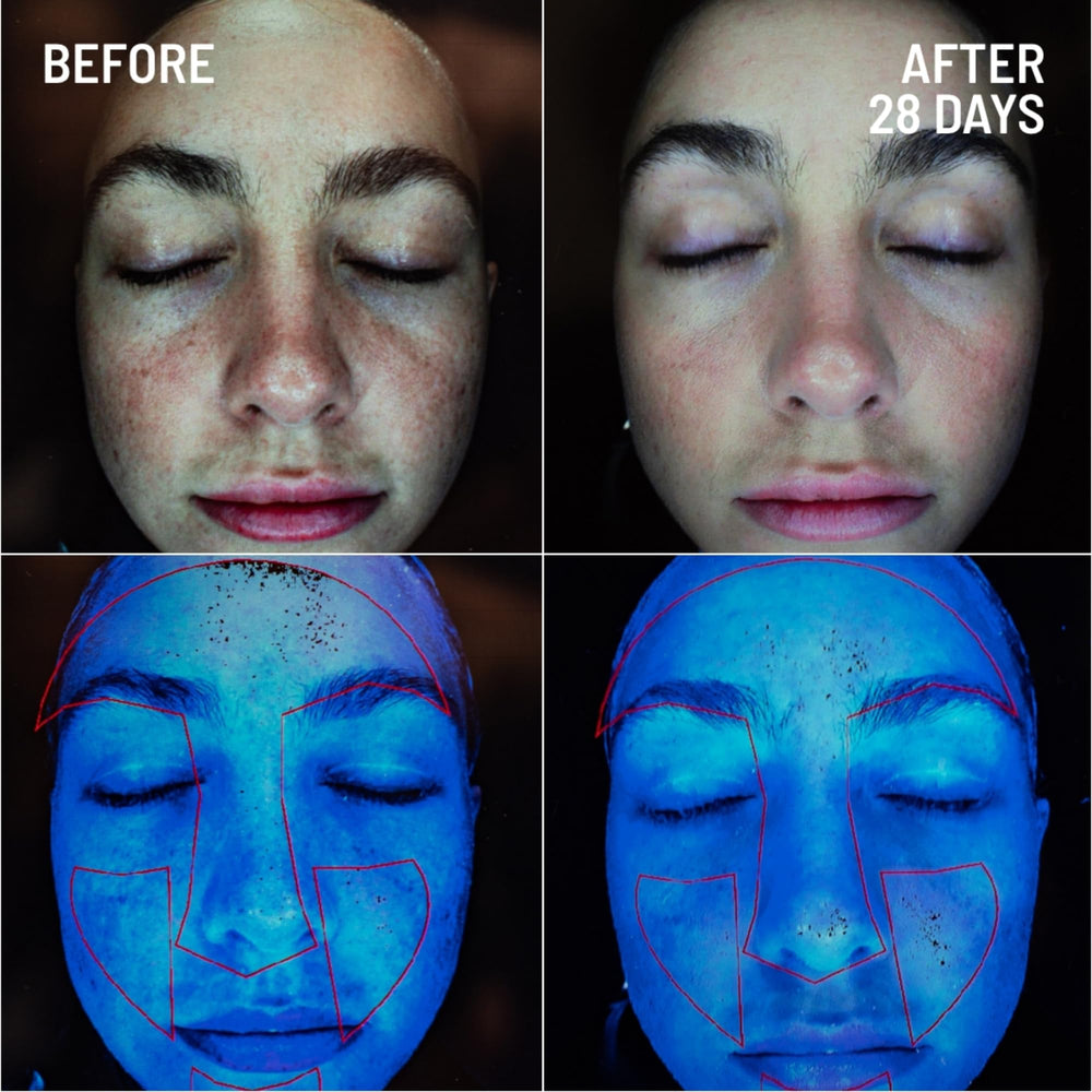 Dr. Brandt exfoliator in hand demonstrating easy application