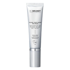 Dr. Brandt tube front view showing compact pore-refiner for travel-friendly use