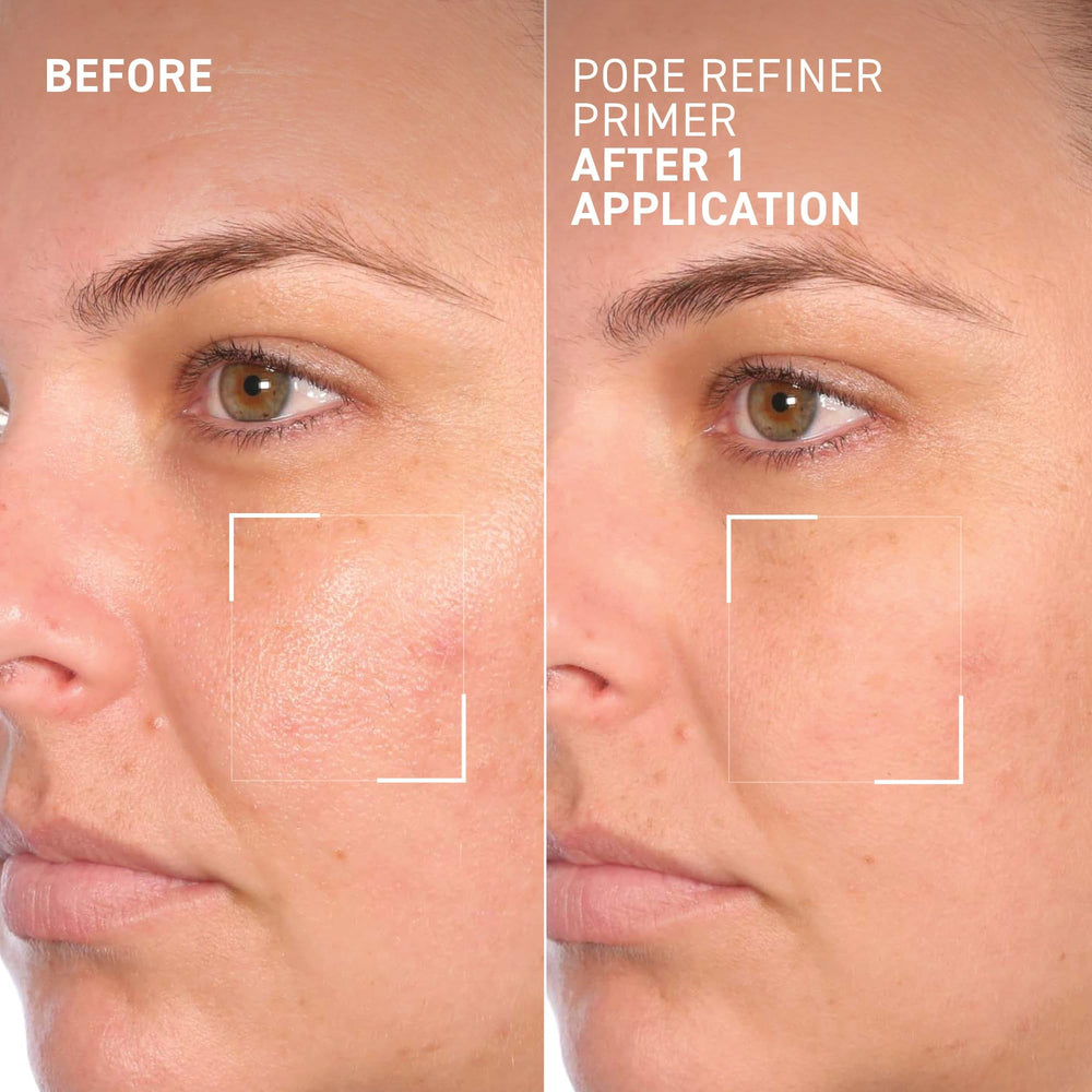 Dr. Brandt tinted formula swatched on skin showing even coverage and mattifying effect