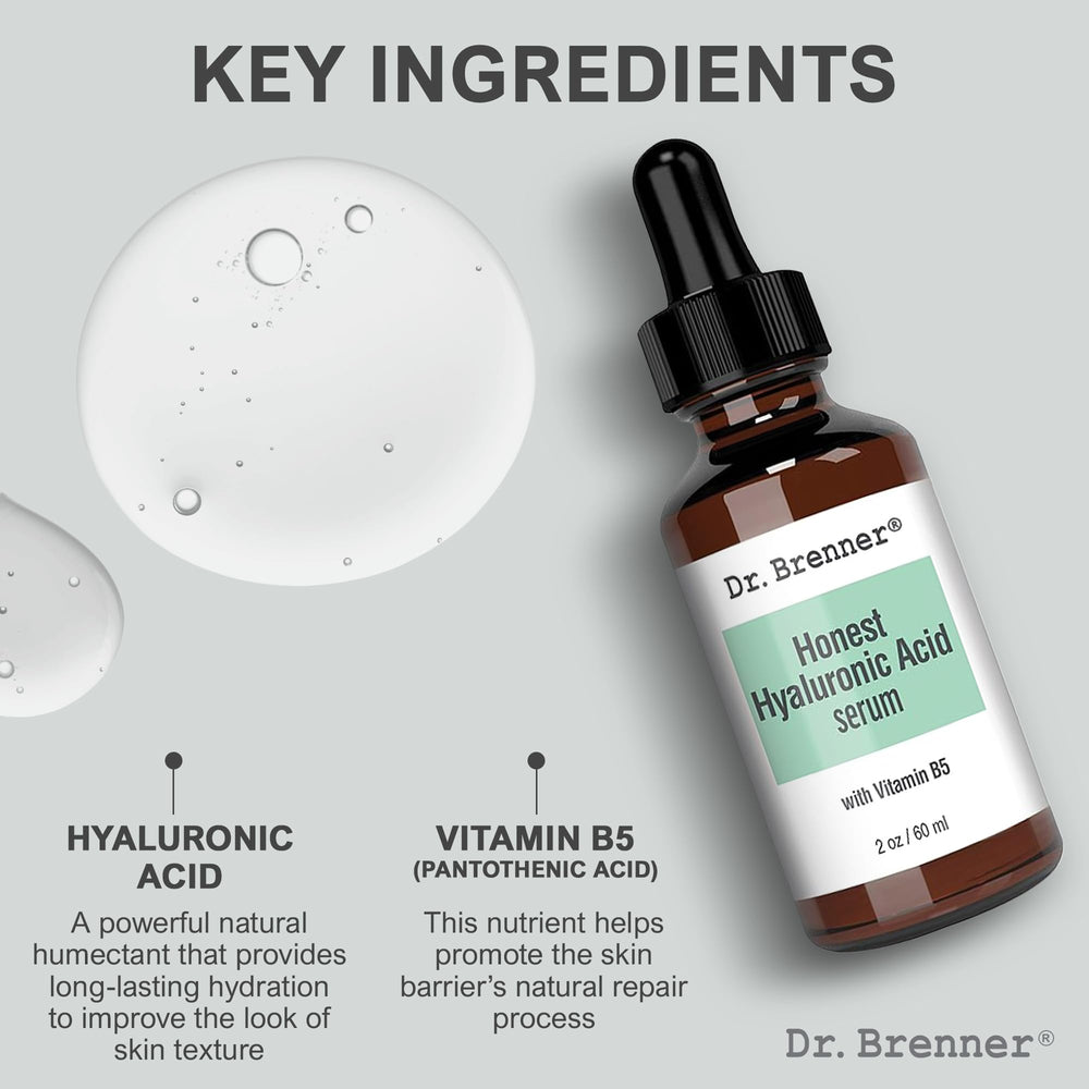 Dr. Brenner dropper releasing serum illustrating precise application and control