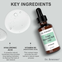 Dr. Brenner dropper releasing serum illustrating precise application and control