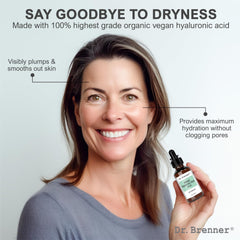 Dr. Brenner texture close-up highlighting lightweight absorbent serum feel