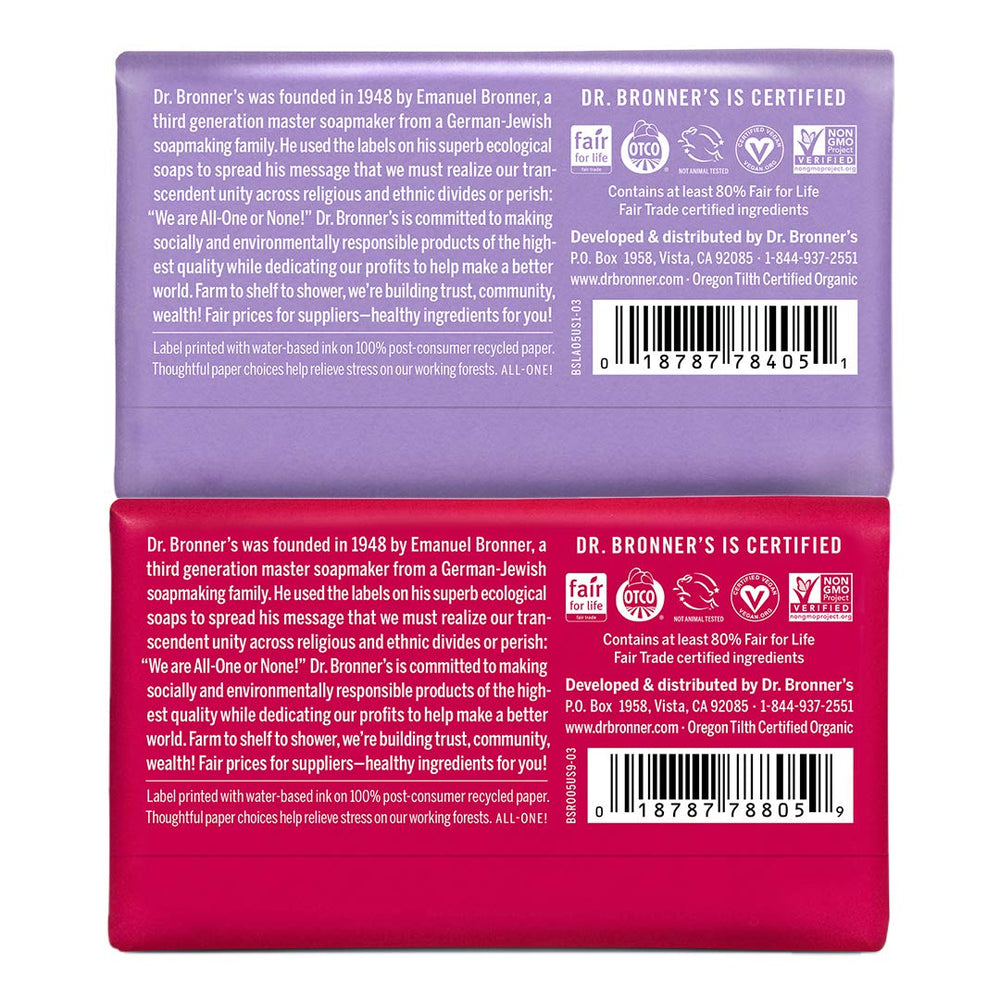 Dr. Bronner's close-up soap texture highlighting creamy lather and gentle cleansing action