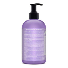 Dr. Bronner's pump close-up dispensing soap, highlights easy one-handed use benefit