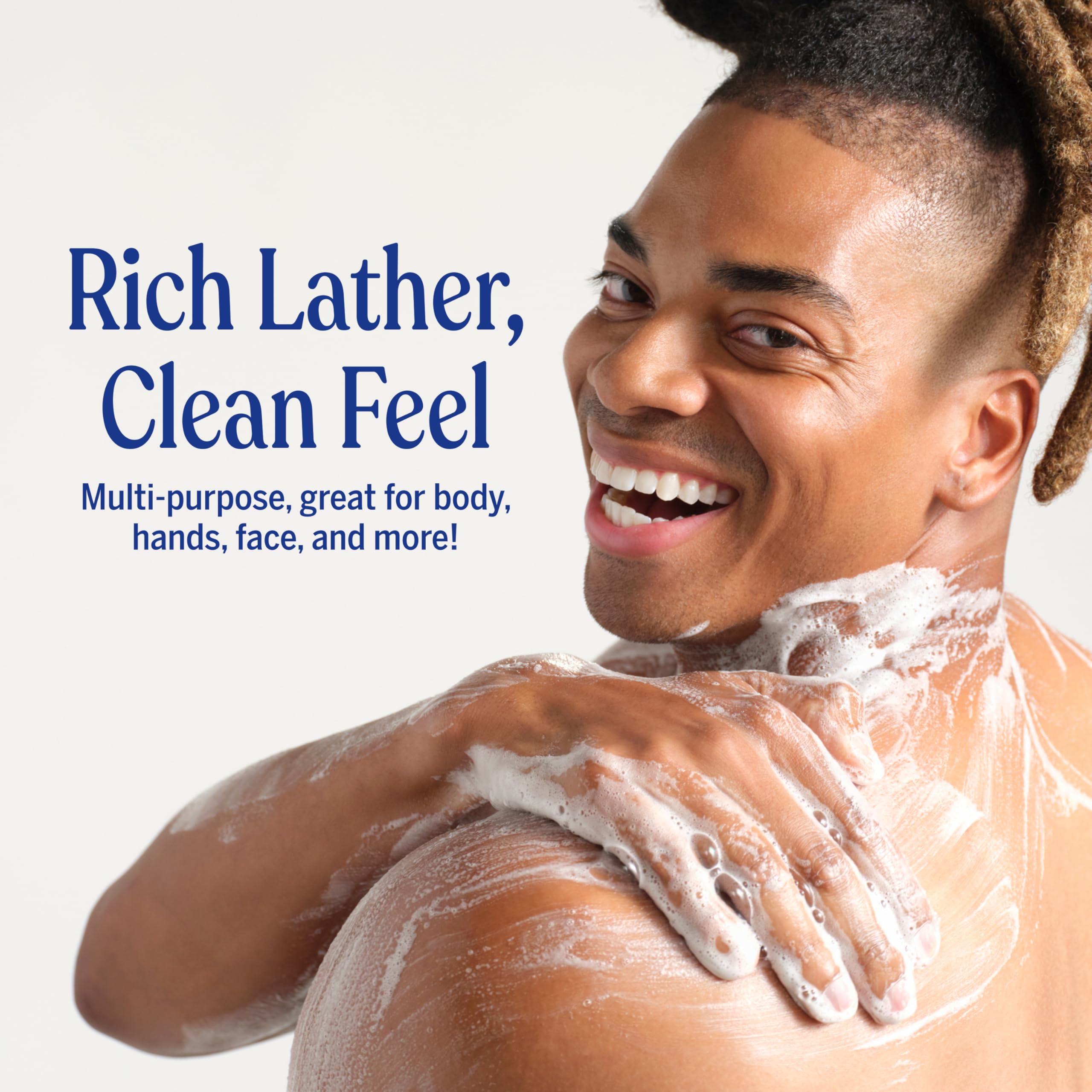 Dr. Bronner's tea tree used to wash dishes in sink showing grease-cutting power