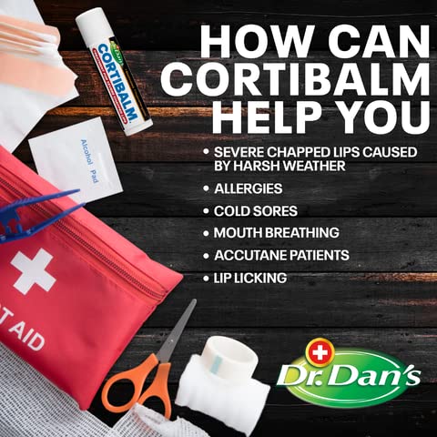 Dr. Dan's balm held in hand demonstrating compact travel-friendly size